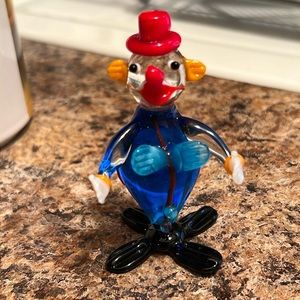 Handblown, vintage clown